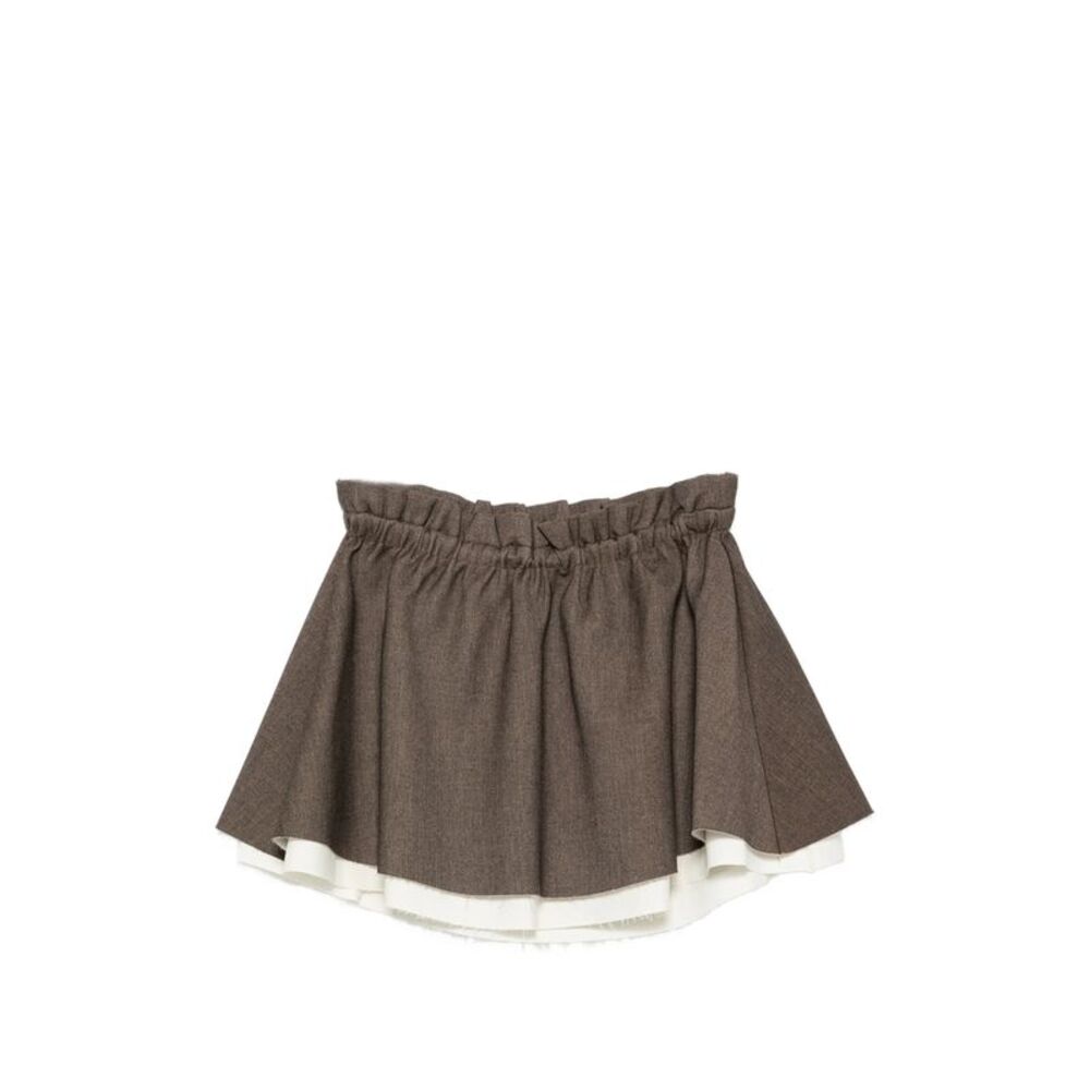 Eleh Brown Skirts - Pleated Skirts Women